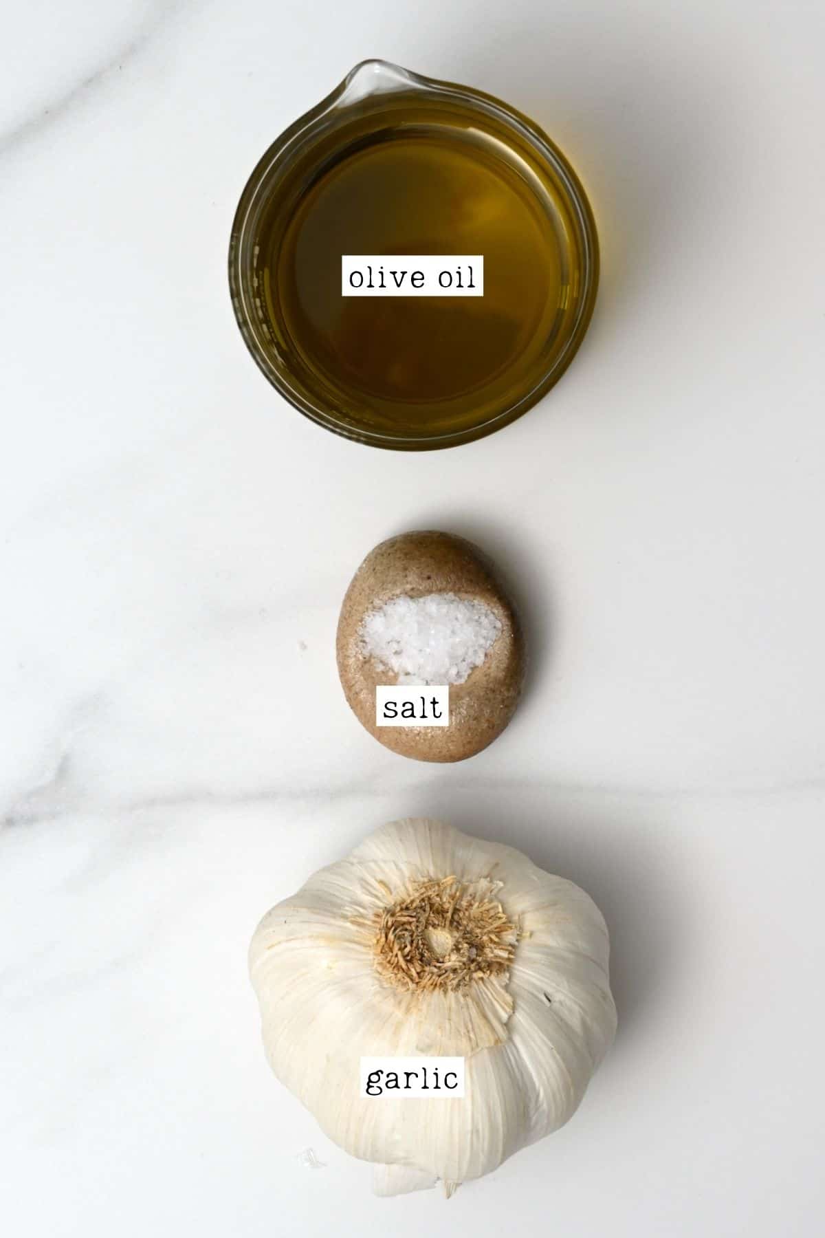 Ingredients for Aioli sauce