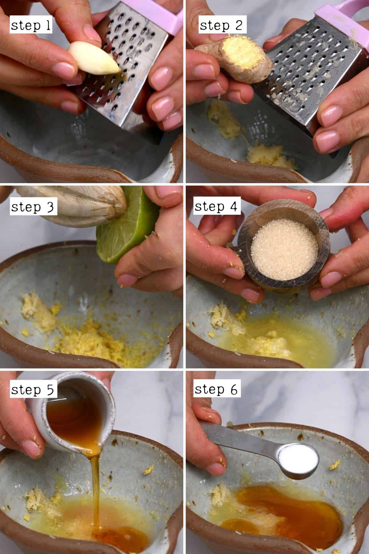 Steps for preparing asian salad dressing
