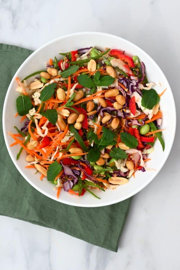 Crunchy Asian Salad Without Noodles (Asian Slaw) Alphafoodie