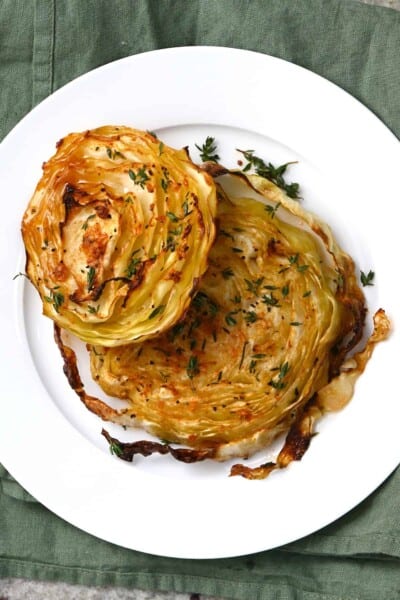 Roasted Cabbage Steaks (+ Grill Method) - Alphafoodie