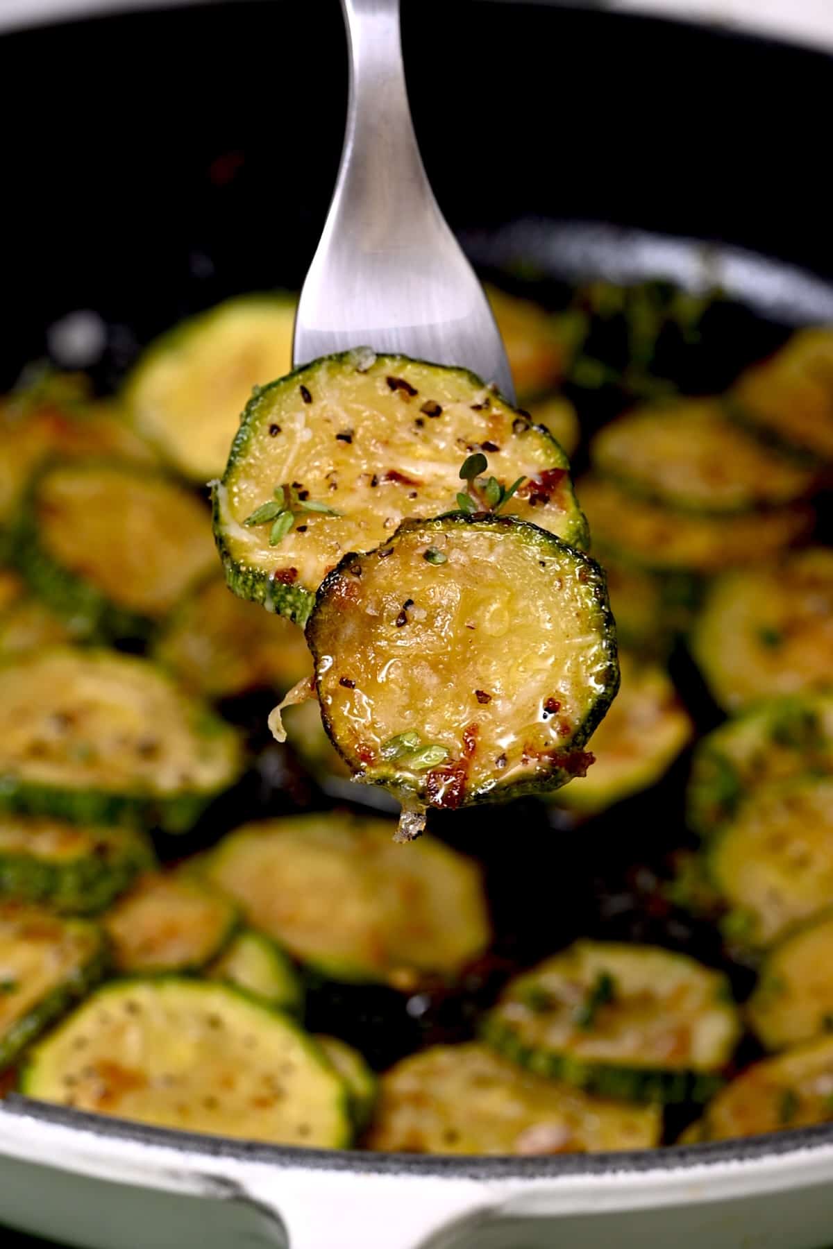 Two slices of fried zucchini