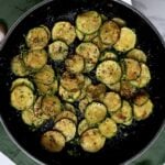 Pan-fried zucchini in a pan - 12