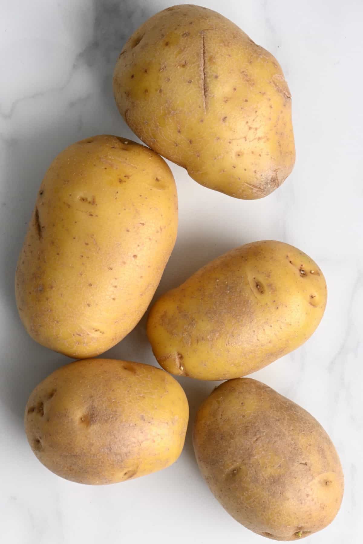 Five large potatoes