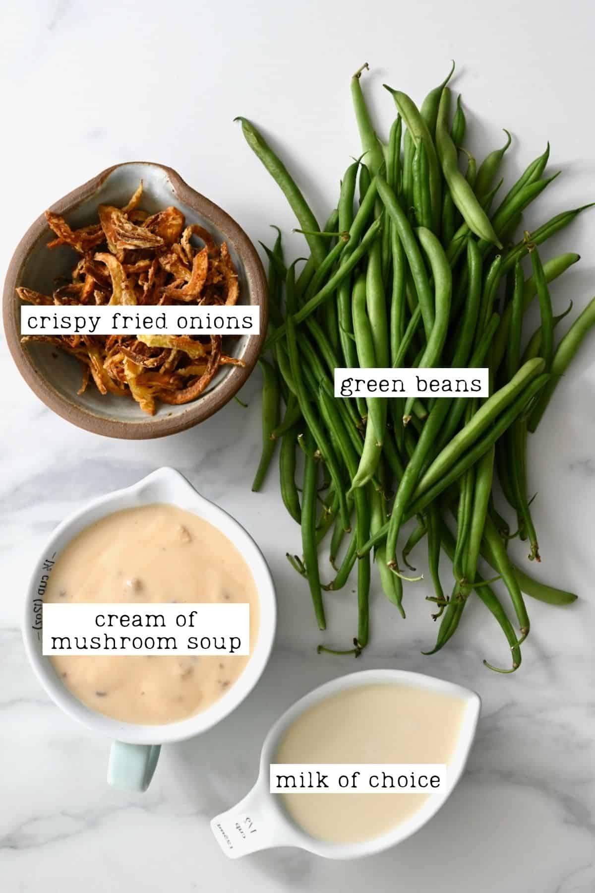 Ingredients for Green Bean Casserole