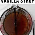 Vanilla Syrup for Coffee