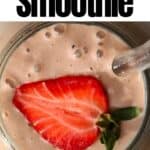 Breakfast Smoothie with Strawberries