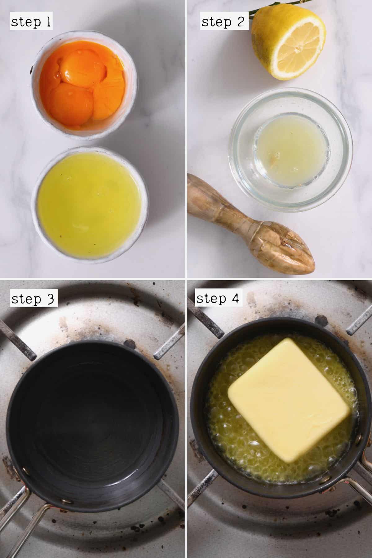 steps for making hollandaise sauce