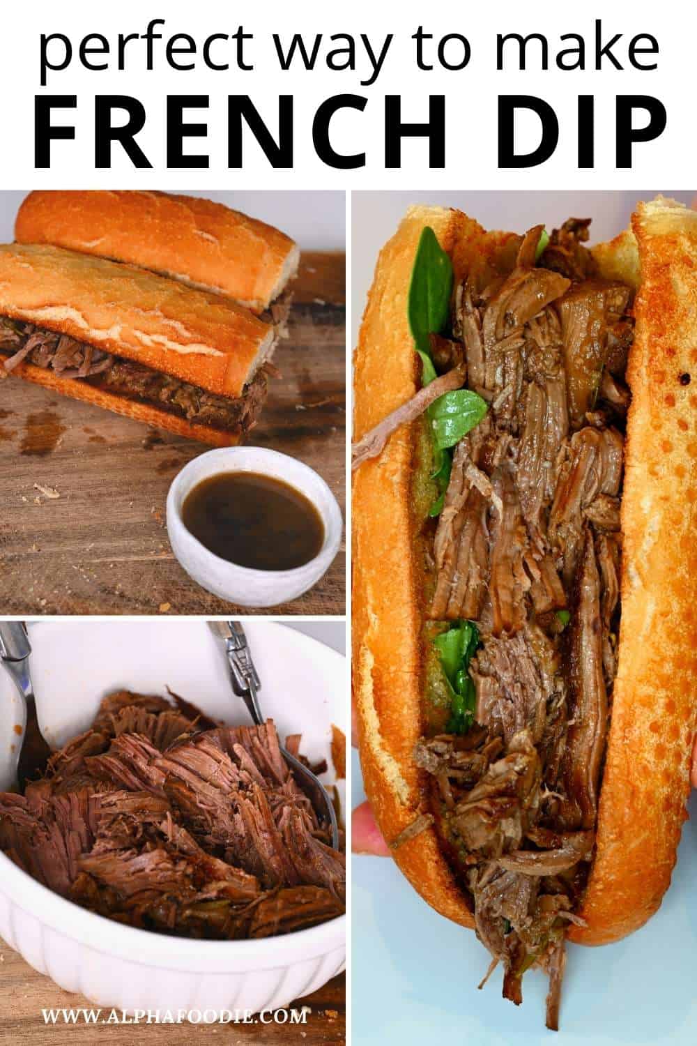 The Best French Dip Sandwich Alphafoodie