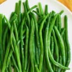 Boiled green beans topped with salt - 14