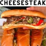 Authentic Philly Cheesesteak Sandwich