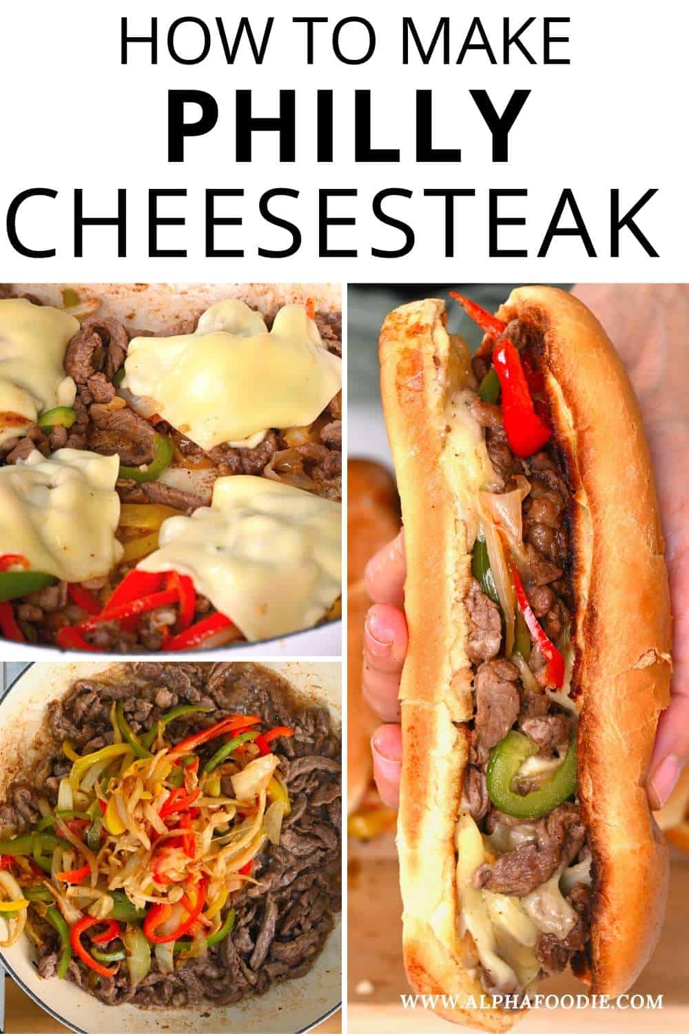 Authentic Philly Cheesesteak Sandwich Alphafoodie