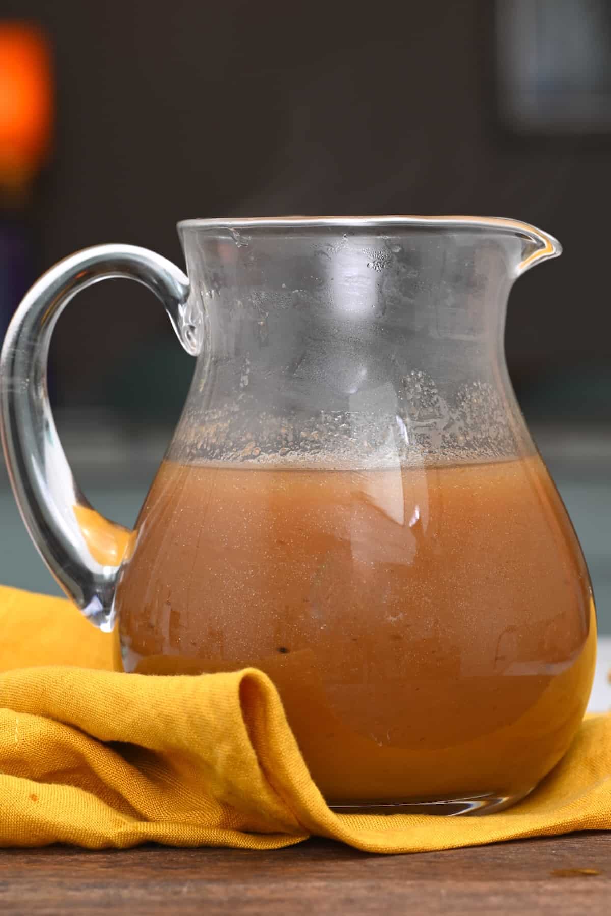 A jug with au jus