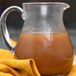 A jug with au jus