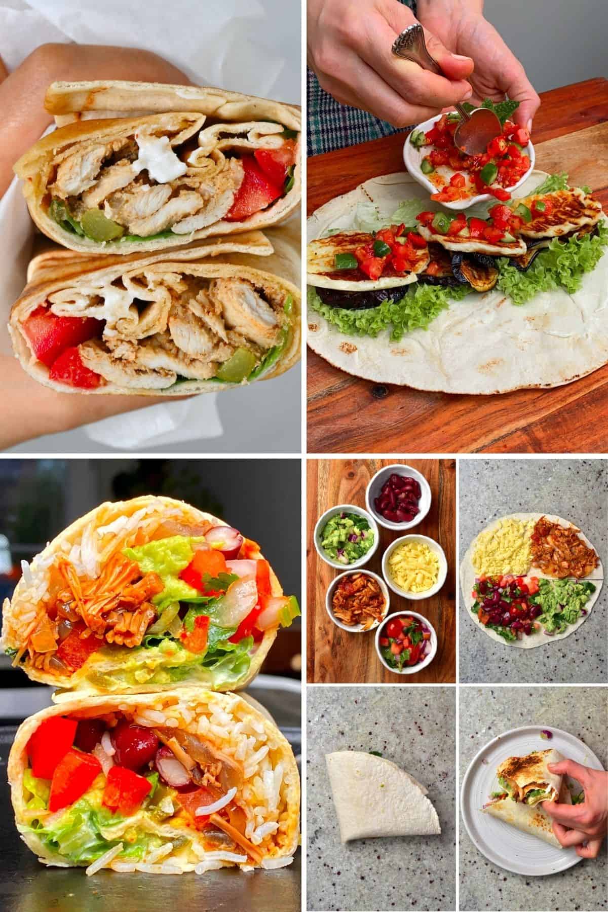 Lunch wraps as hot lunch ideas