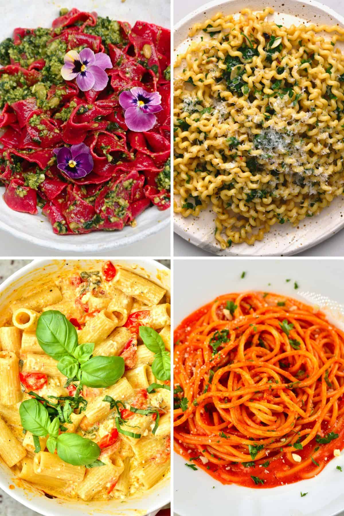 Pasta dishes as hot lunch ideas