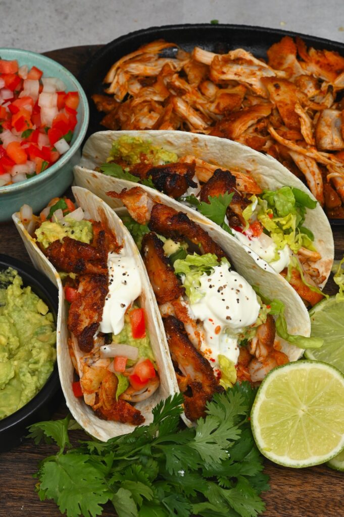 Easy Shredded Chicken Tacos Recipe Alphafoodie