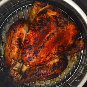 Whole chicken cooked in Air Fryer