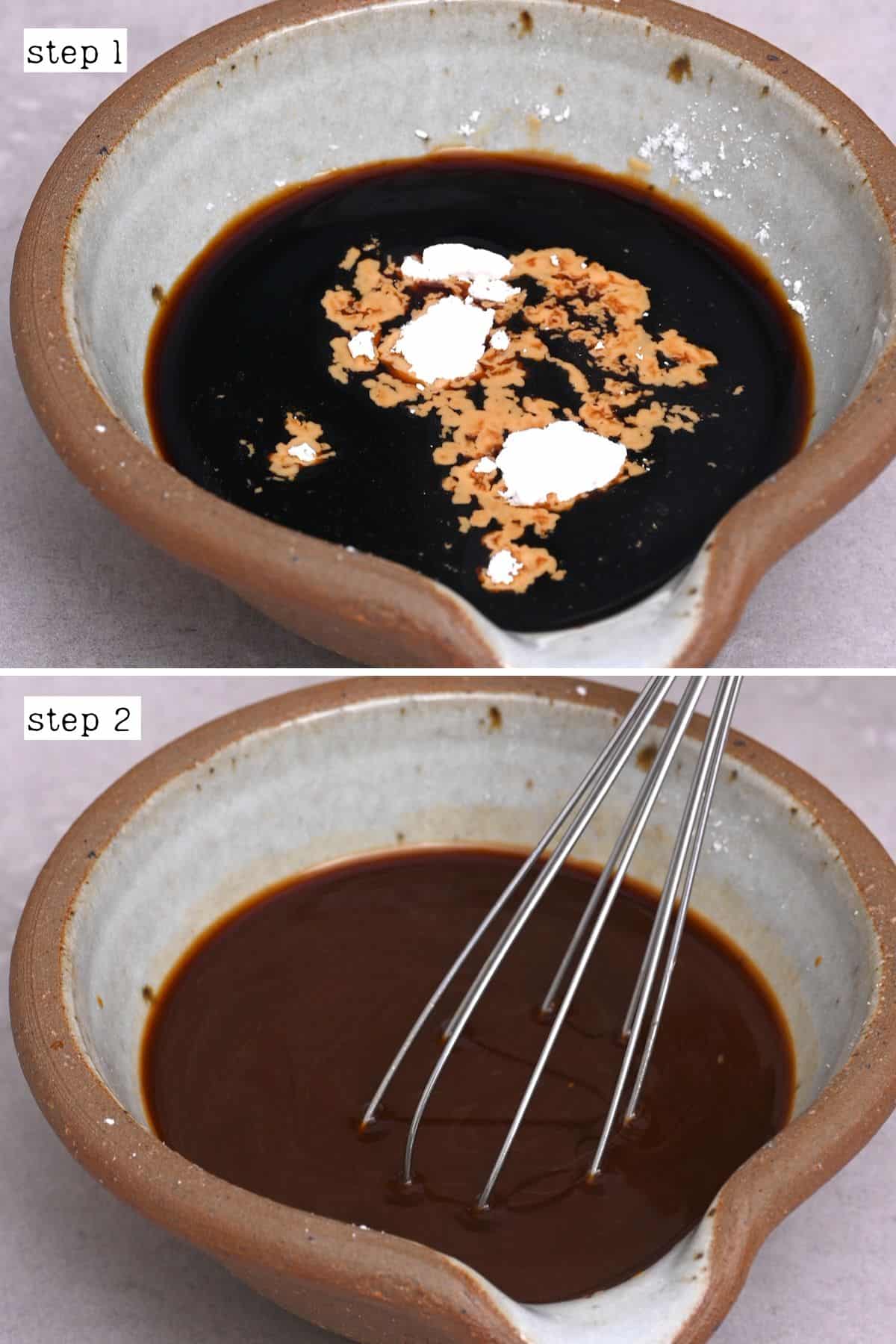 Steps for preparing a sauce