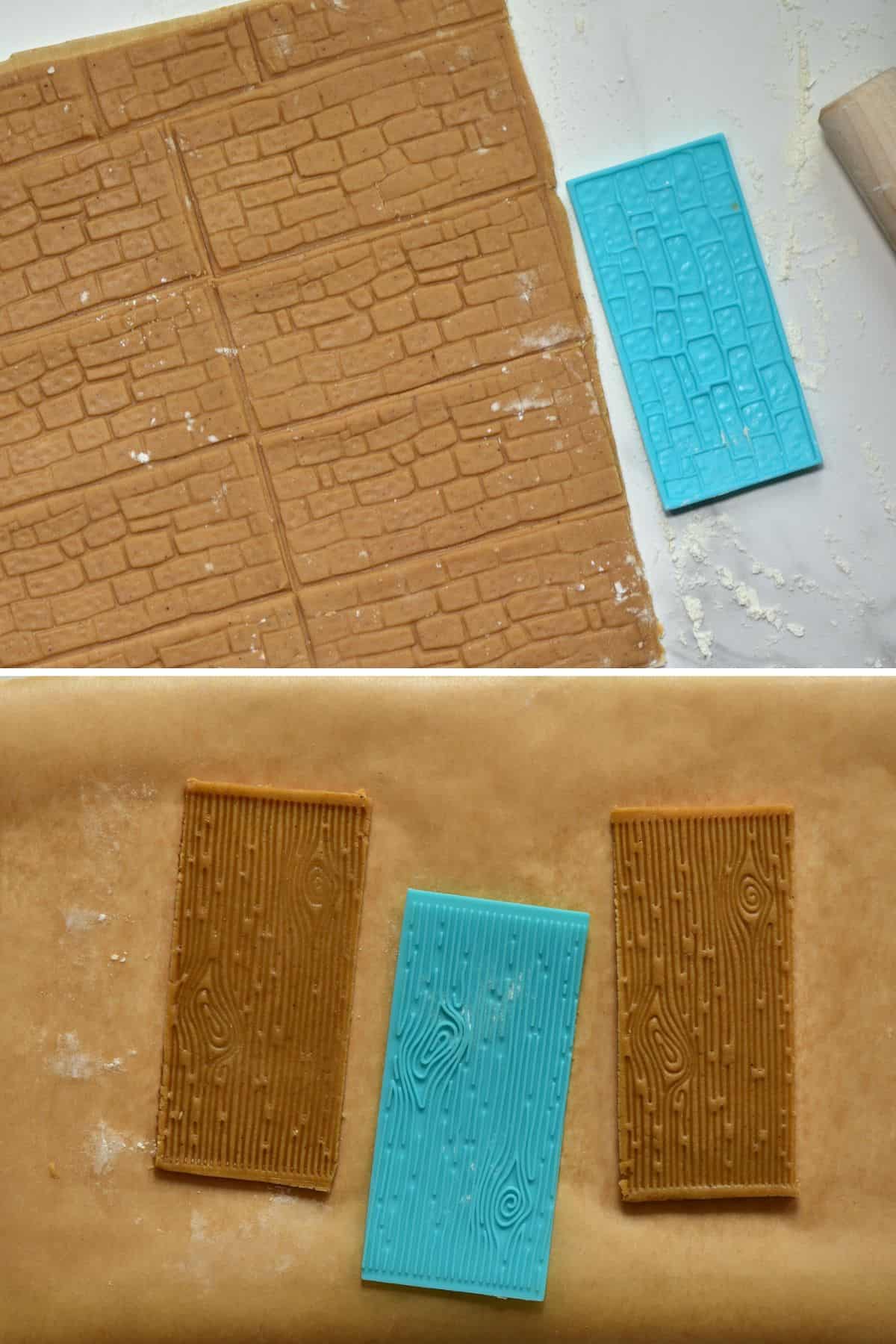 Using silicone impression mat on cookie dough