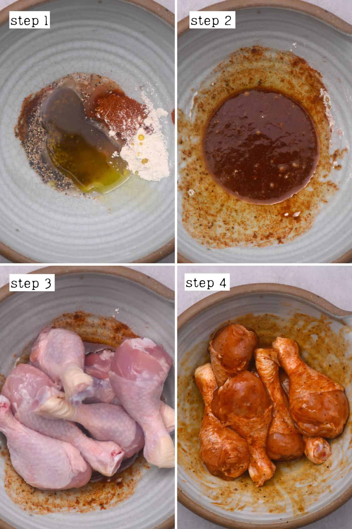 Steps for seasoning chicken drumsticks