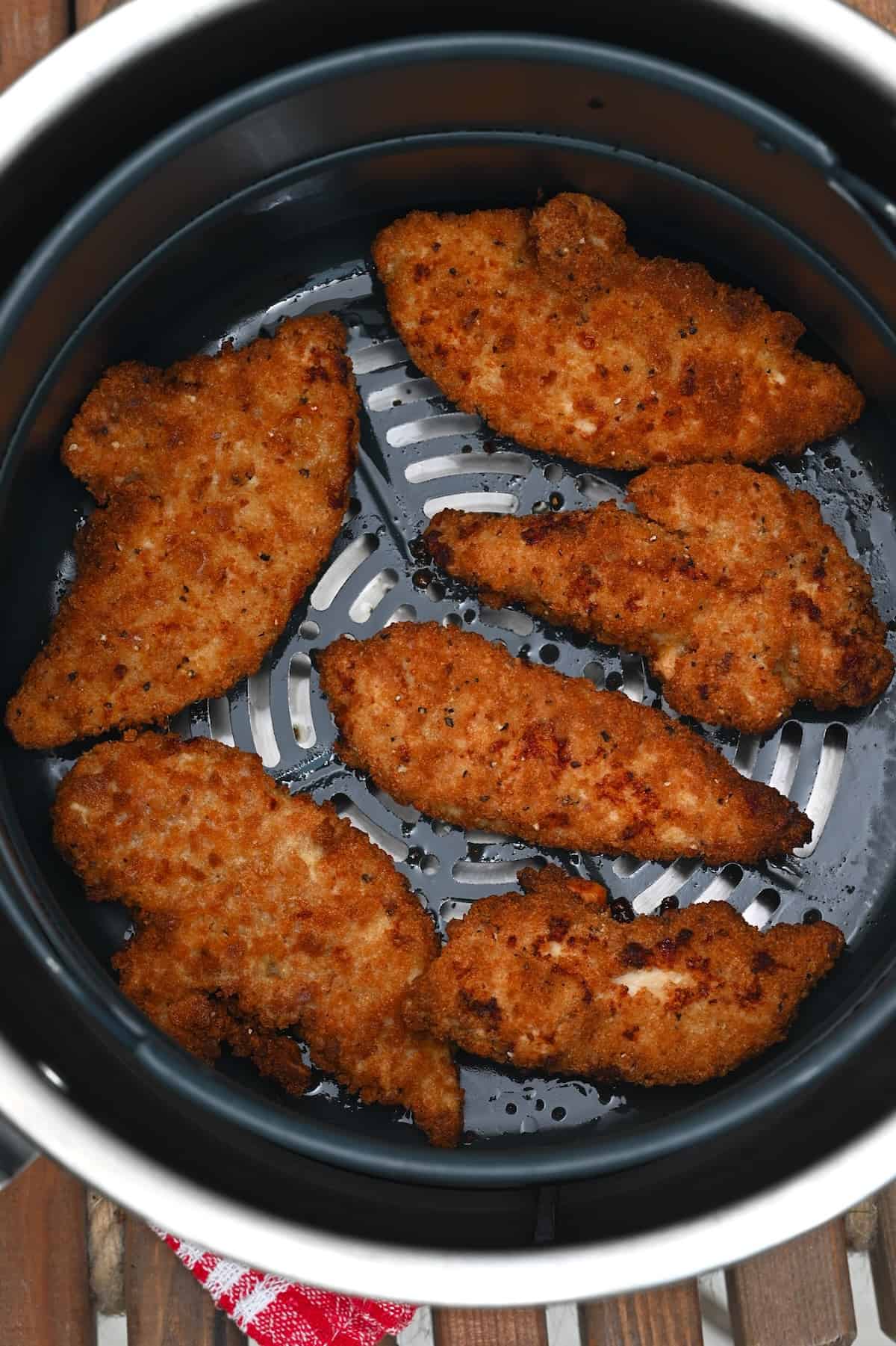 Air frying chicken tenders