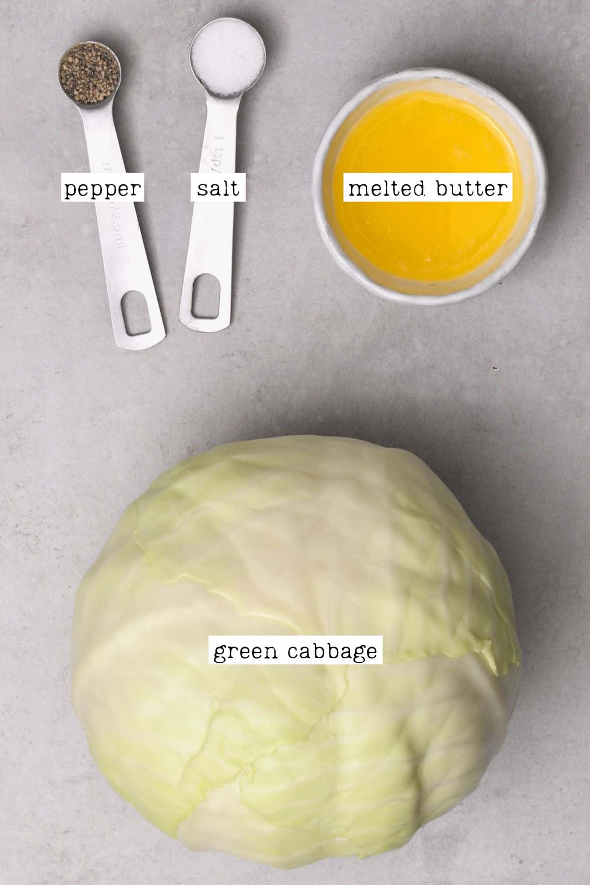 Ingredients for boiling cabbage