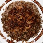 Mujadara Lentils and Rice topped with cripsy onions - 10