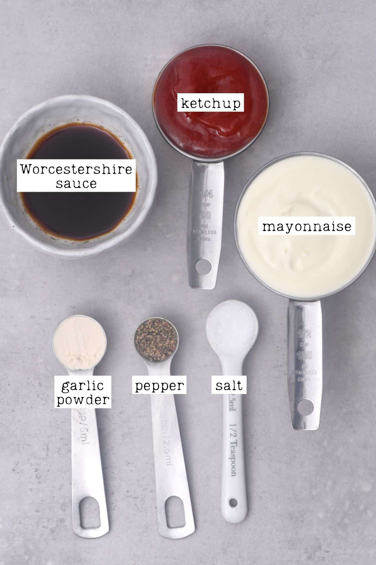 Ingredients for Raising Cane's sauce