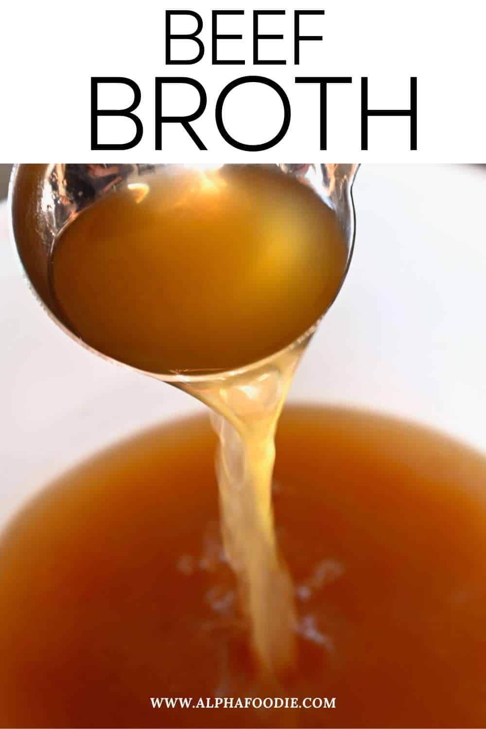 Homemade Beef Broth (Without Bones) Alphafoodie