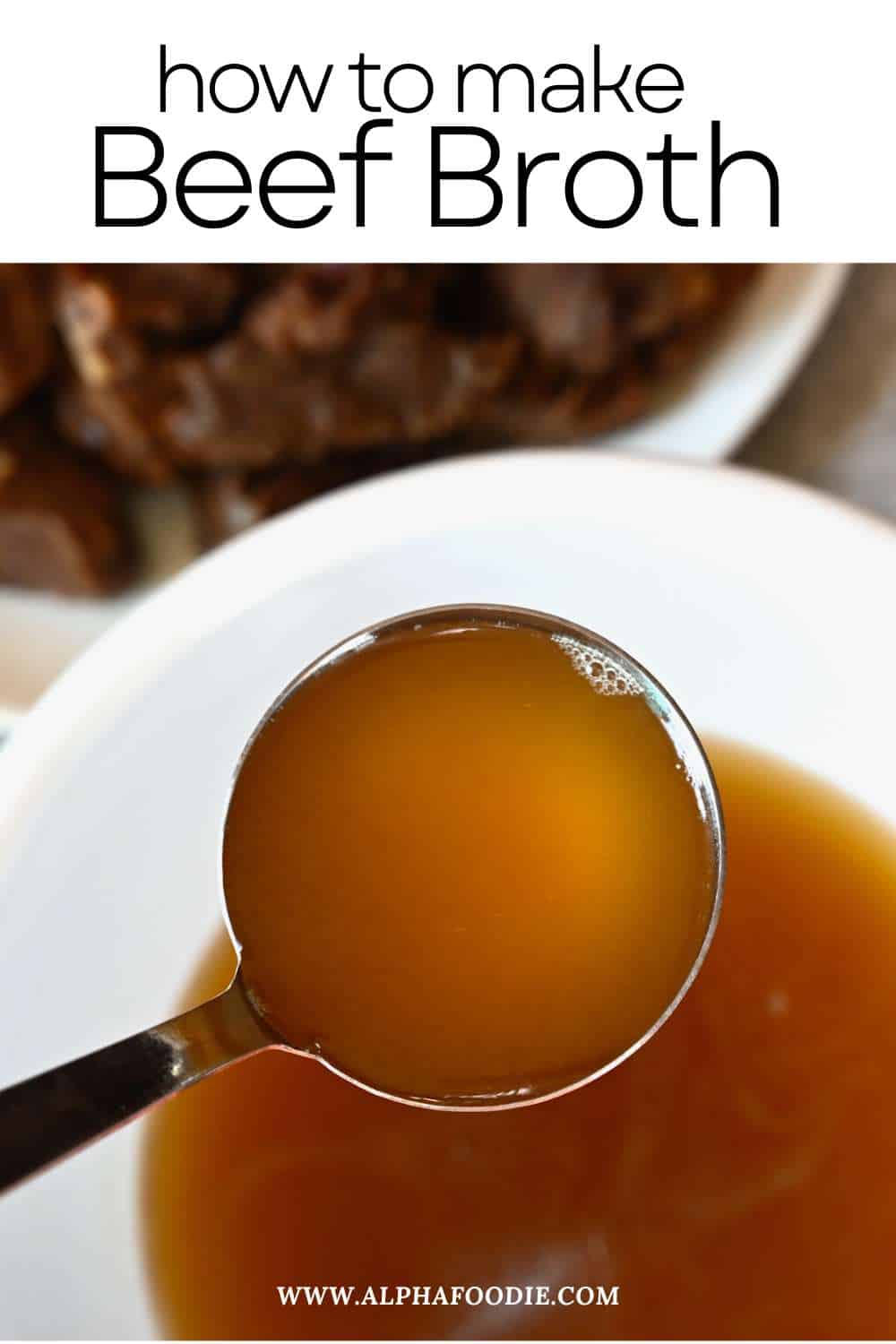 Homemade Beef Broth (Without Bones) Alphafoodie