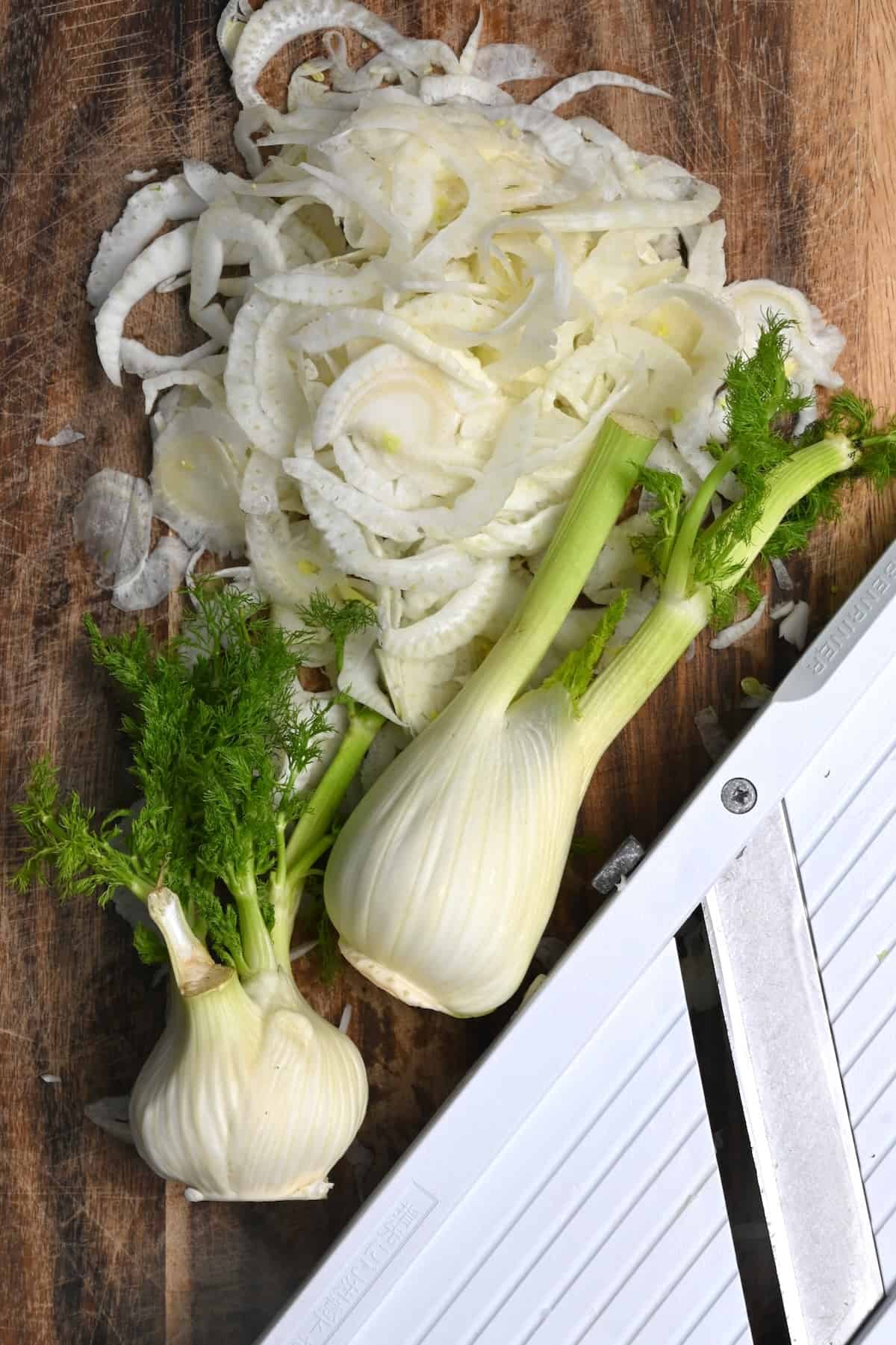 Shaved fennel and a mandoline