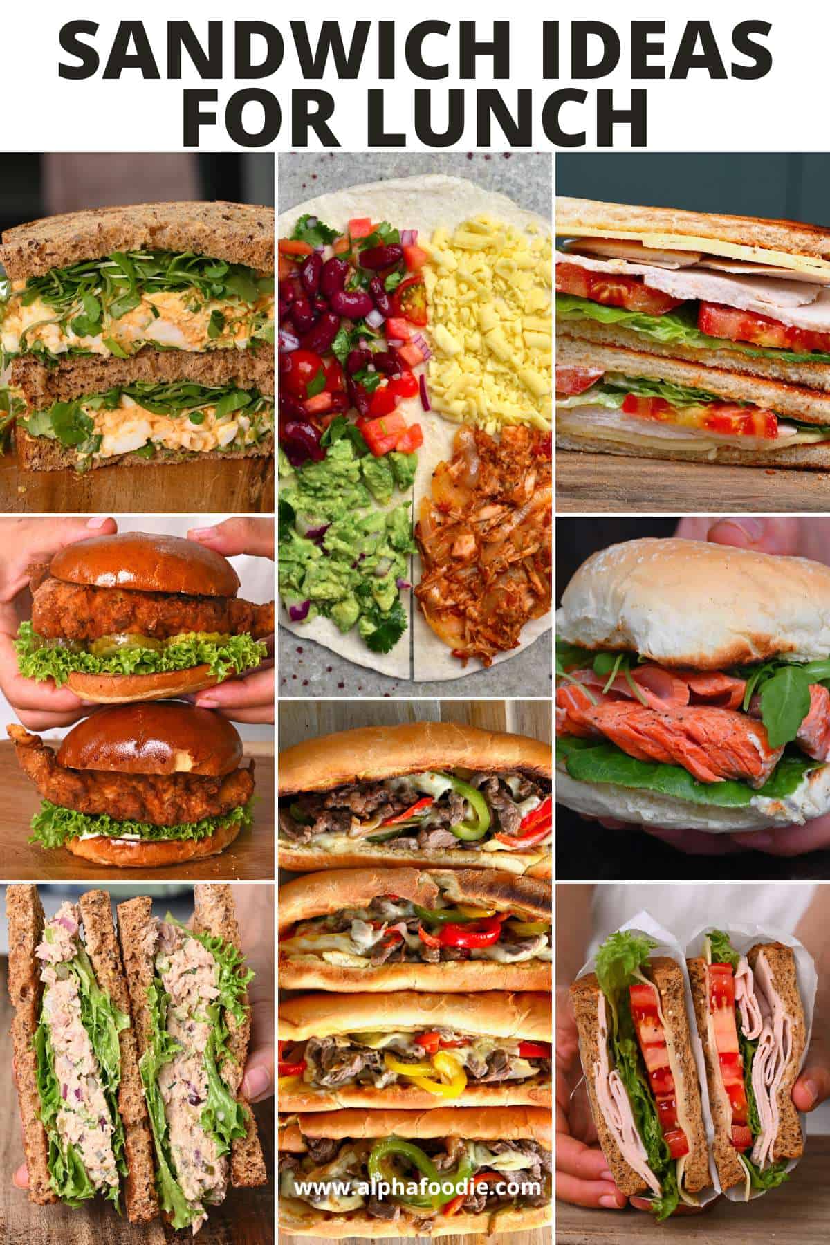 20+ Delicious Sandwich Ideas for Lunch - Alphafoodie
