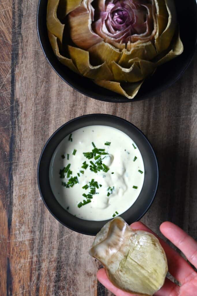 The Best Artichoke Dipping Sauce Alphafoodie