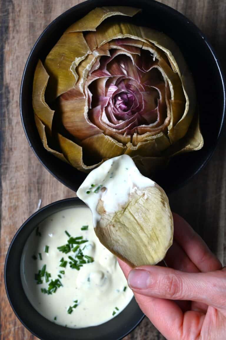 The Best Artichoke Dipping Sauce Alphafoodie