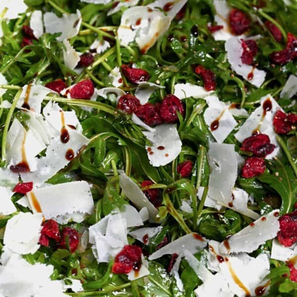 Arugula salad in a bowl