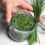 A small jar with dehydrated chives - 10