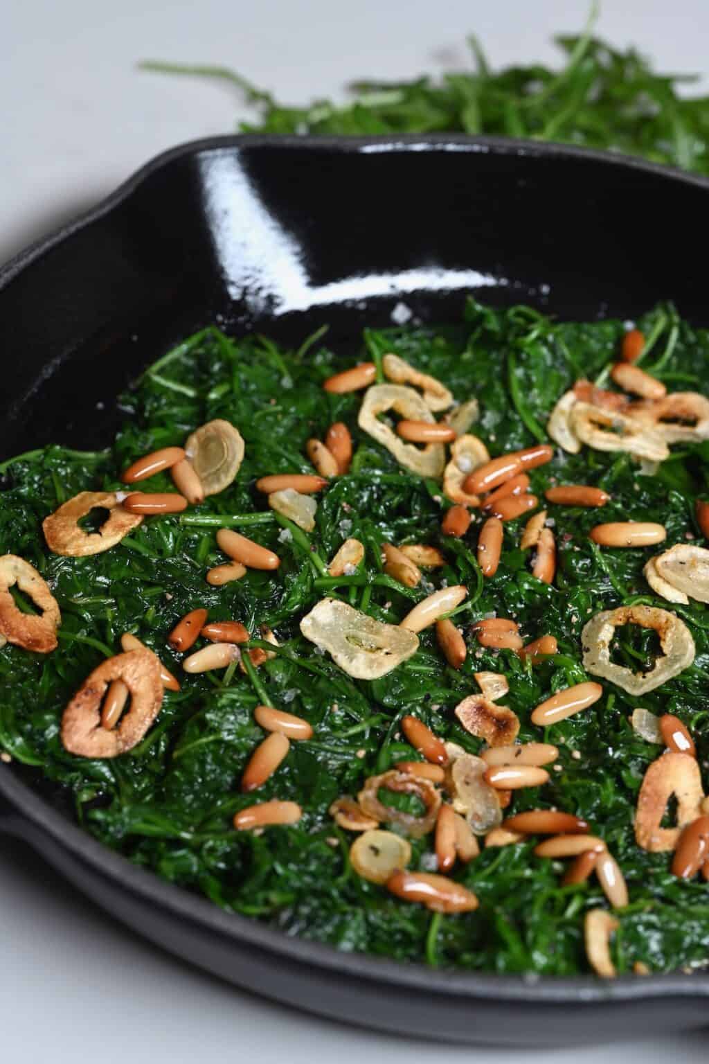 Sauteed Arugula Recipe Alphafoodie