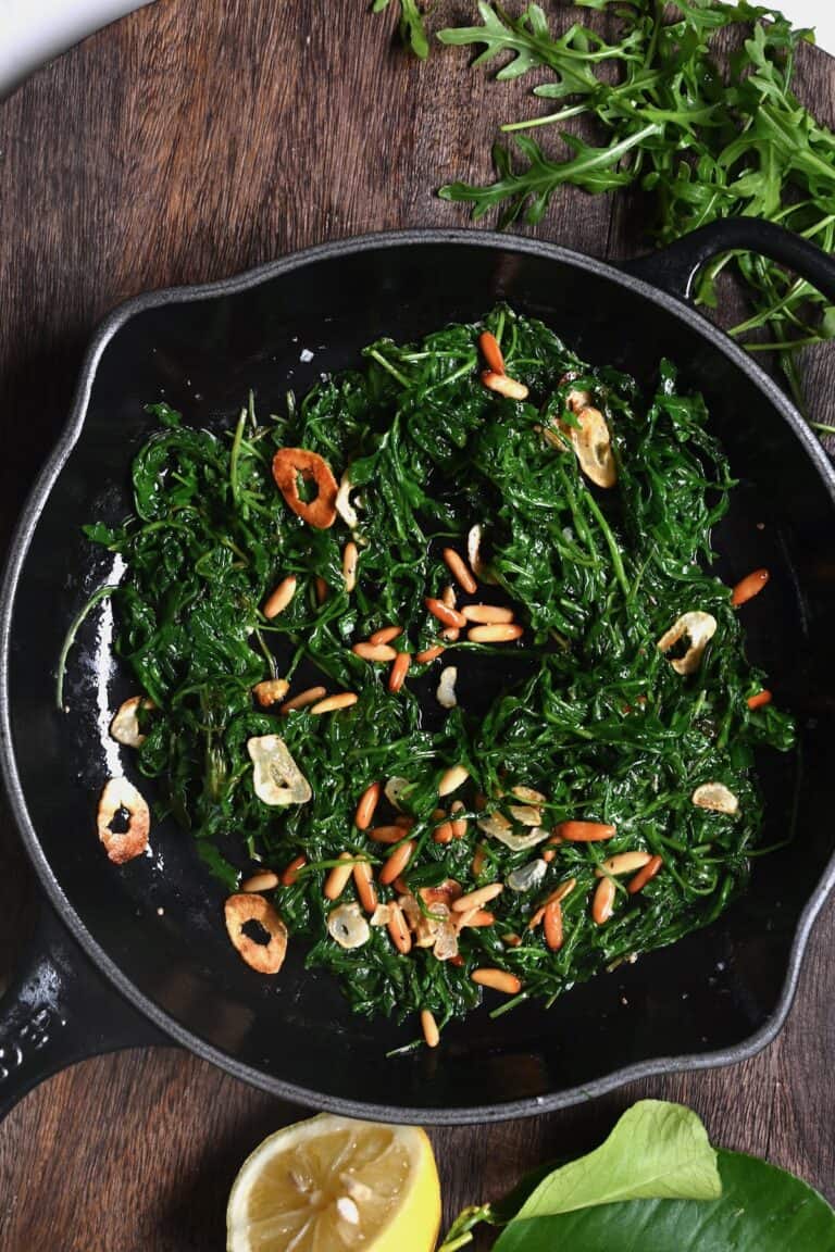 Sauteed Arugula Recipe Alphafoodie