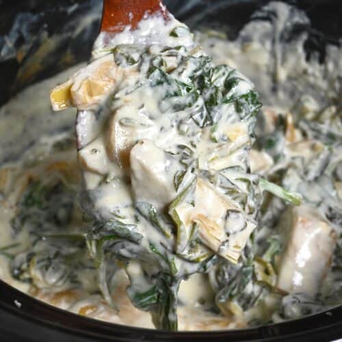 Spinach Artichoke Dip - Crockpot or Oven Baked