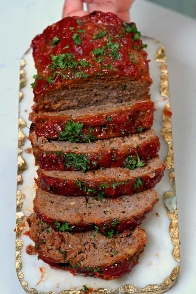 Meatloaf with the Best Sticky Glaze Alphafoodie