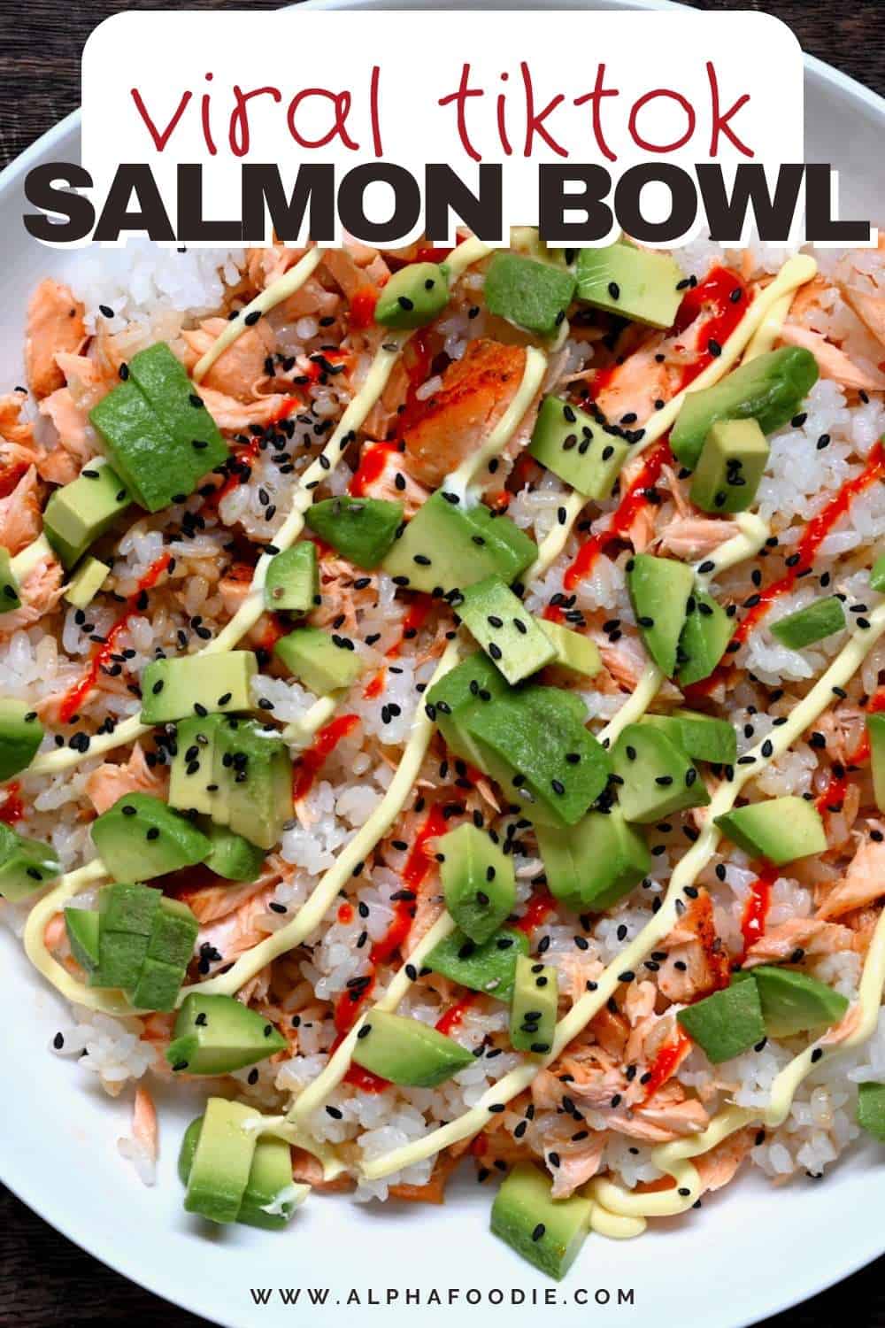 Viral TikTok Salmon Rice Bowl [5 Minute Meal] Alphafoodie