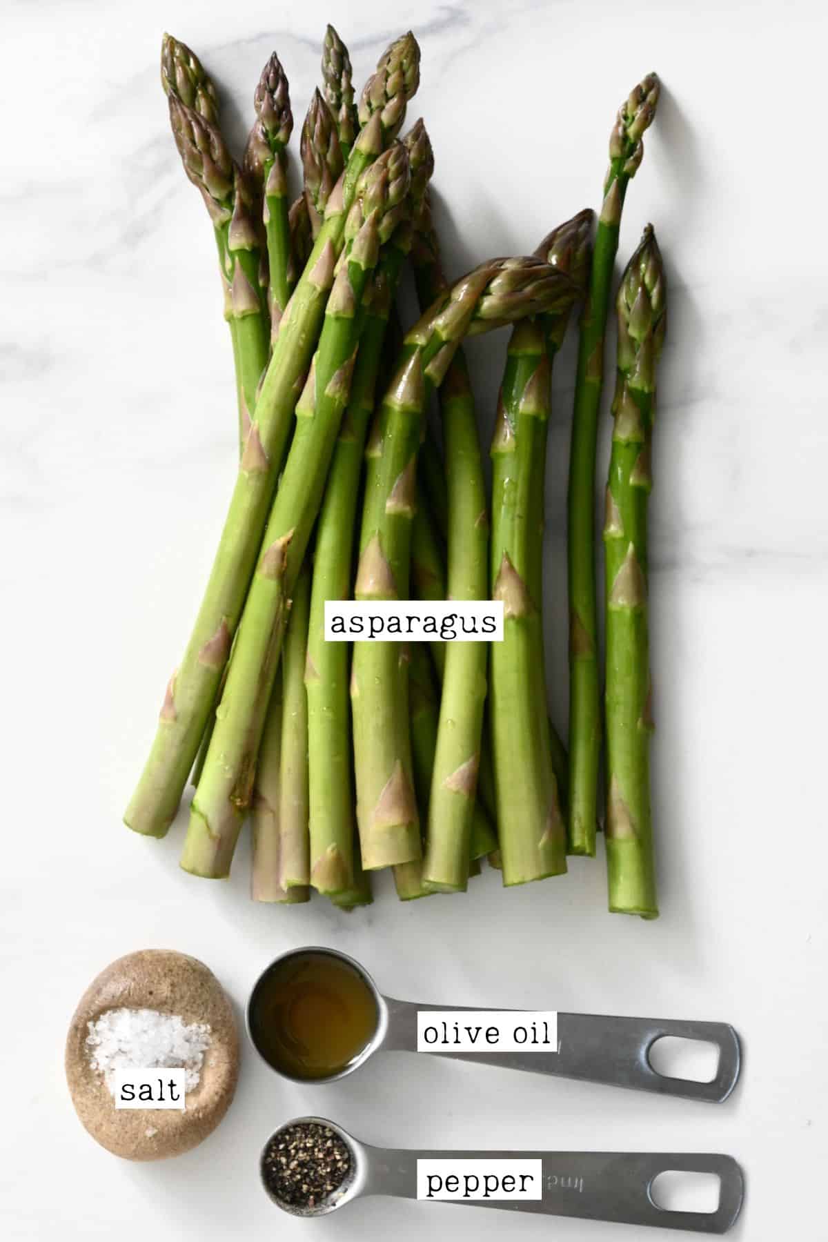 Ingredients for air fryer asparagus