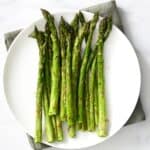A serving of air fryer asparagus
