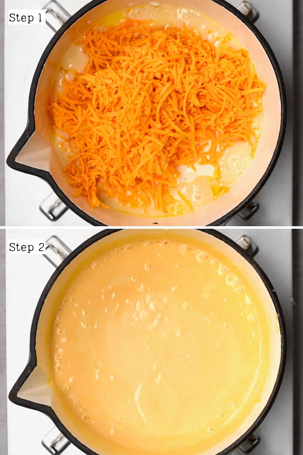 Steps for preparing sauce for casserole