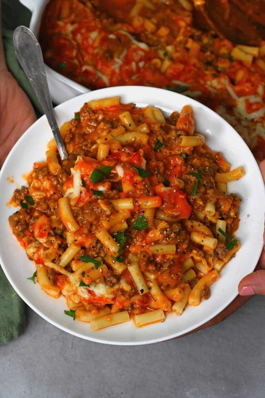 Quick and Easy Hamburger Casserole - Alphafoodie