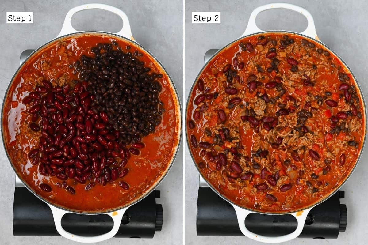Steps for cooking chili recipe