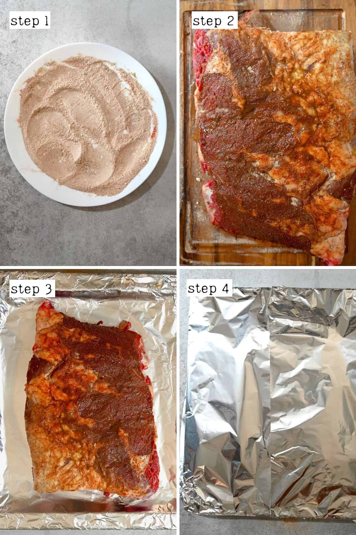 Steps for preparing short ribs for baking