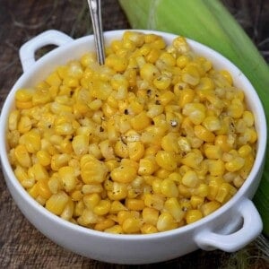 A bowl with Souther fried corn