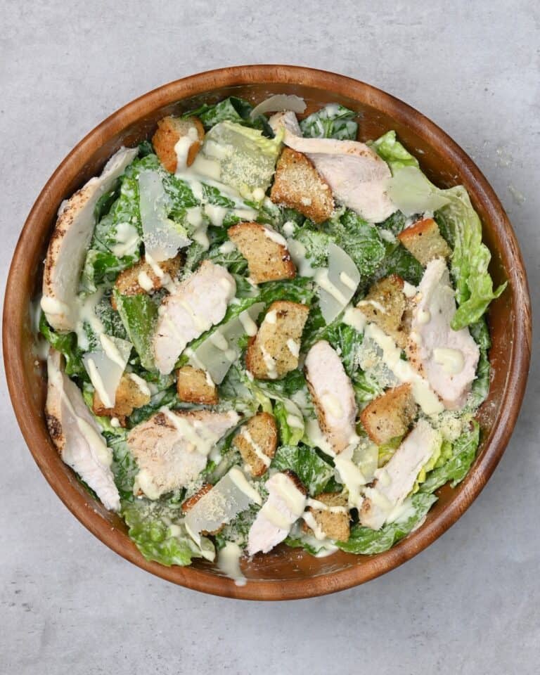 Chicken Caesar Salad Recipe Alphafoodie