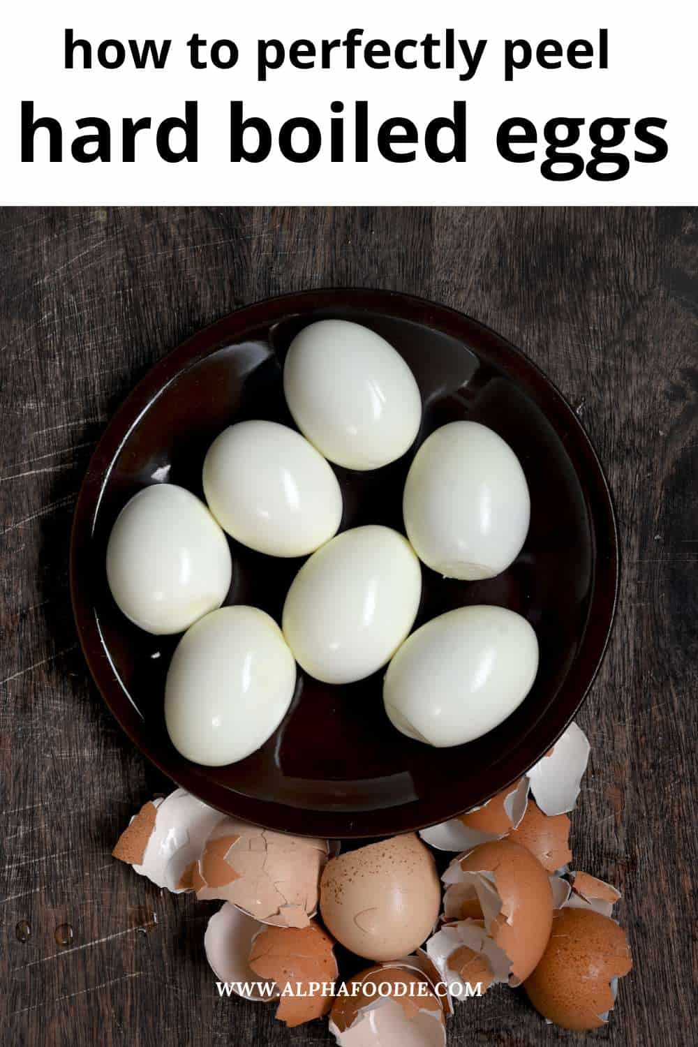 Picture of The Easiest Way to Peel Hard Boiled Eggs - Alphafoodie